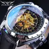 Reloj Mecánico para Hombre Jaragar Reloj de Moda para Hombre Casual Esqueleto para Hombre Retro Reloj Mecánico Totalmente Automático