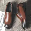 2026 Zapatos de Cuero para Hombre Casual Negocios Formal Zapatos de Papá Slip-On Primavera Transpirables Suela Suave Antideslizante Slip-On Zapatos de Cuero para Hombre