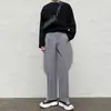 Pantalones de Traje Sueltos con Colgante Negro Estilo Japonés Rectos ins Versátiles Estilo Coreano Casual de Pierna Ancha para Primavera y Otoño