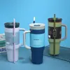 Taza de Café de Acero Inoxidable 304 Transfronteriza de 40 oz con Correa para Llevar, Taza Térmica Portátil, Taza de Agua de Aspecto Elegante para Exteriores Montada en Coche