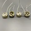 Portalámparas de Cerámica GU10 Portalámparas Accesorios para Lámparas Portalámparas de Cerámica G5.3 Base para Lámpara Halógena con Cable de Silicona Resistente a Altas Temperaturas