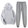 Sudadera con capucha Conjunto de sudaderas Sudadera informal holgada Pantalones deportivos Versátil Conjunto de dos piezas Sudadera con capucha y pantalones