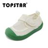 TOPSTAR Zapatos de Interior para Jardín de Infancia Zapatos de Lona para Niños Zapatos Blancos para Niñas Zapatos Transpirables de Suela Suave para Niños