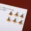 Venta al por mayor de fábrica joyería de aleación para arte de uñas parche de uñas copo de nieve diamante campana serie navideña pegatina para uñas