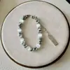 Pulseira de Prata e Pérola para Mulheres, Estilo Coreano, Tendência do Instagram, Luxo Leve, Fashion, Versátil, Design de Nicho, Sensação de Alta Qualidade, Atacado
