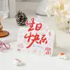 Nuevo Estilo Feliz Cumpleaños Pastel de Cumpleaños 3D Tarjeta de Felicitación Creativa Floristería Deseos de Cumpleaños Mensaje Sencillo Tarjeta Pequeña