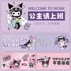 Alfombrilla de ratón linda, extragrande y engrosada, almohadilla para teclado de computadora de escritorio de oficina, alfombrilla de juego de e-sports Kuromi de anime al por mayor