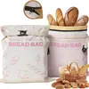 Bolsa Reutilizable de Cera de Abeja con Cierre de Cremallera de Venta Caliente Transfronteriza con Revestimiento de Cera de Abeja Natural, Bolsa de Algodón para Conservar Frescura, Nueva Bolsa para Almacenamiento de Alimentos