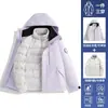Chaqueta impermeable y cálida 3 en 1 marca Camel para mujer para montañismo y senderismo, chaqueta de plumón nueva para hombre para primavera, otoño e invierno