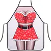 Delantal Divertido con Logo Personalizado Impermeable Chica Bikini de Santa Novedad Cocina Regalo de Broma Creativo