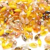 6*12 Buraco Horizontal Cor de Gota d'Água Contraste de Cores Gradiente Contas de Vidro Acessórios para Joias DIY Pulseira Colar Brincos Acessórios