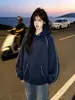 Sudadera con capucha de manga larga para mujer, diseño callejero moderno y único estilo americano, nuevo top casual versátil para otoño e invierno 2026