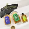 Garrafa de vinho de fruta, garrafa dispensadora, garrafa transparente de vidro para chá cold brew, garrafa quadrada de vinho de fruta, garrafa de vinho de gelo, garrafa de suco e chá de leite