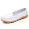 Zapatos de Comercio Exterior para Mujer 2026 Primavera Talla Grande Piel Genuina Zapatos de Mujer Punta Redonda Planos Casuales Mocasines Antideslizantes para Mujer Caña Baja