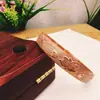 Pulsera grande de estilo abierto de cobre puro, joyería de cobre púrpura, pulsera de cobre rojo, joyería de minorías étnicas, pulsera abierta repujada
