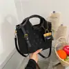 Set de Bolso Cubo Retro Estampado para Viajeros 2026 Nueva Moda Bolso de Hombro Cruzado de Gran Capacidad para Mujer