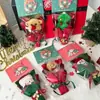 Regalo de Navidad Mini Ramo Producto Terminado Creativo Ramo de Muñeco de Santa Claus para Niños Nochebuena Regalo de Navidad