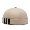 Chapéu de Proprietário Simples de Três Barras de Alta Qualidade Design de Nicho Chapéu Sem Aba Tendência para Dança de Rua Chapéu de Marinheiro Proprietário Masculino Atacado