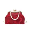 Bolsa cheongsam bordada estilo chinês 2026 para mulheres, Bolsa de ombro transversal estilo chinês vintage, Bolsa de mão pequena estilo antigo