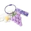 Llavero de Uva de Lana Acabada Adornos Colgantes Tejido de Punto para Mujer Hecho a Mano Crochet Colgante Accesorios para Mochila Escolar Joyería Regalos