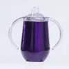 Criativa 12oz Aço Inoxidável 304 Alça Binaural Casca de Ovo Caneca de Escritório Portátil Caneca Térmica Atacado Transfronteiriço