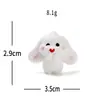 Micro-paisaje creativo lindo brisa de primavera conejito blanco figura decoración DIY accesorio de caja sorpresa adorno de escritorio