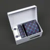 Nueva Caja de Regalo para Corbata de Hombre Transfronteriza con Bordado Jacquard, Stock Listo de Fábrica al por Mayor, Personalización de Logo, Empaque de Caja de Regalo de Alta Gama