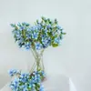 Flor de Estrella Azul Japonesa Moderna Simple de Gama Alta Flor Artificial Azul Boda al Aire Libre Paisajismo Aliexpress Amazon Flor de Seda