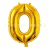 Balão de Filme de Alumínio Letra Pequena 16 polegadas Transfronteiriço A-Z Ouro Prata Ouro Rosa Balão de Letra Decoração de Aniversário Casamento
