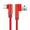 Tapón ciego doble codo cable de datos trenzado para usb iphone Android tipo-c cable de carga rápida
