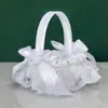 Cesta Pequeña para Dama de Honor de Boda Venta Caliente Europea y Americana Cesta de Flores de Mano para Novia Arrojar Flores Cesta de Flores Pequeña Estilo Europeo