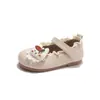 Zapatos de Cuero para Niños Zapatos Individuales de Dibujos Animados Estilo Ballet Zapatos de Princesa Nuevo Estilo Primavera y Otoño 2026 Mocasines Suaves para Niñas Venta al por Mayor