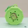 Bolsa de Silicone com Furo Estilo Desenho Animado Mini Carteira de Moedas Bolsa de Cosméticos DIY Bolsa para Fones de Ouvido Pingente de Chaveiro Presente