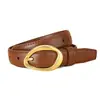 Cinturón de Cuero para Mujer Nuevo, Elegante y Versátil con Hebilla de Pasador Decorativa, Cinturón de Cintura Simple Casual para Jeans, Estilo de Moda para Mujer