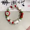 Jingdezhen Yuan Xiaohong Nuevo Pulsera de Manzana Arcoíris Diseño de Nicho Pulsera de Cerámica con Cuentas de Colores Pulsera Plana