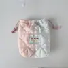 Nueva Bolsa de Almacenamiento Simple de Algodón Acolchado, Bolsa Portátil con Cordón, Bolsa de Almacenamiento para Cámara Anti-Caídas y Anti-Rayaduras, Bolsa Pequeña para Artículos de Tocador