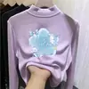 Top base para niña de cuello alto medio, nueva colección otoño/invierno 2026, ropa interior elegante, camiseta de manga larga, para niños mayores y bebés