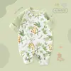 Macacão Bebê Jq Jingqi Estilo Primavera e Outono Roupas de Bebê 100% Algodão Macacão para Recém-nascido Outono Inicial Roupa de Dormir para Exterior