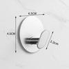 Gancho adhesivo resistente de acero inoxidable 304 transfronterizo, sin perforaciones, sin costuras, para puerta trasera de baño y cocina, gancho de metal