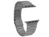 Adecuado para Apple Watch con correa inteligente de acero inoxidable mejorada, ligera y de tres cuentas de metal.