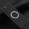 Capa Transparente Eletrodepositada para Celular Samsung s23ultra Carregamento Magnético S22Plus Película para Lente Completa Capa Macia