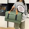 Bolsa de Viaje Transfronteriza de Gran Capacidad Estilo Coreano Portátil para Viajes de Corta Distancia Bolsa de Equipaje Separación Seco y Húmedo Ligera Bolsa Deportiva para Fitness