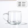 Copo com Alça de Vidro Atacado Copo para Leite/Café da Manhã Copo para Bebida Copo Gordo Colorido Xícara de Café Copo para Presente de Companheiro