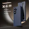 Adequado para Samsung Zfold 20% de Desconto Capa para Celular com Tela Dobrável, Capa de Couro com Janela Lateral Inteligente, Suporte Flip para Fold6, Proteção Anti-Queda
