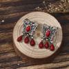 Prata de Xizang estilo retrô oco apanhador de sonhos estilo nacional design dupla face diy lua borboleta cabaça estilo pulseira acessórios