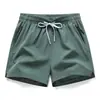 Pantalones Cortos Deportivos para Hombre y Mujer, Pantalones de Correr de Secado Rápido con Bolsillo con Cremallera de Verano, Pantalones de Entrenamiento Elásticos Transpirables, Pantalones Tres Cuartos de Seda de Hielo