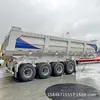 Exportador de Fabricante Semirremolque Volquete Trasero Tipo Tanque en U, Camión Volquete Pesado de 4 Ejes