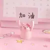 Cerdo levanta la mano clip para mensajes extensiones de pelo celebridad de internet lindo nota de escritorio vertical decoración de pastel clip para fotos decoración