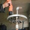 Máquina de perfuração elétrica para irrigação de fazenda, perfuradora de disco portátil manual, perfuradora de poço pequeno para canteiro de obras