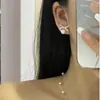 Diseño Elegante, Concepto de Moda, Collar de Perlas Color Sirena con Forma de Lazo, Regalo para Pareja, Aretes en Stock